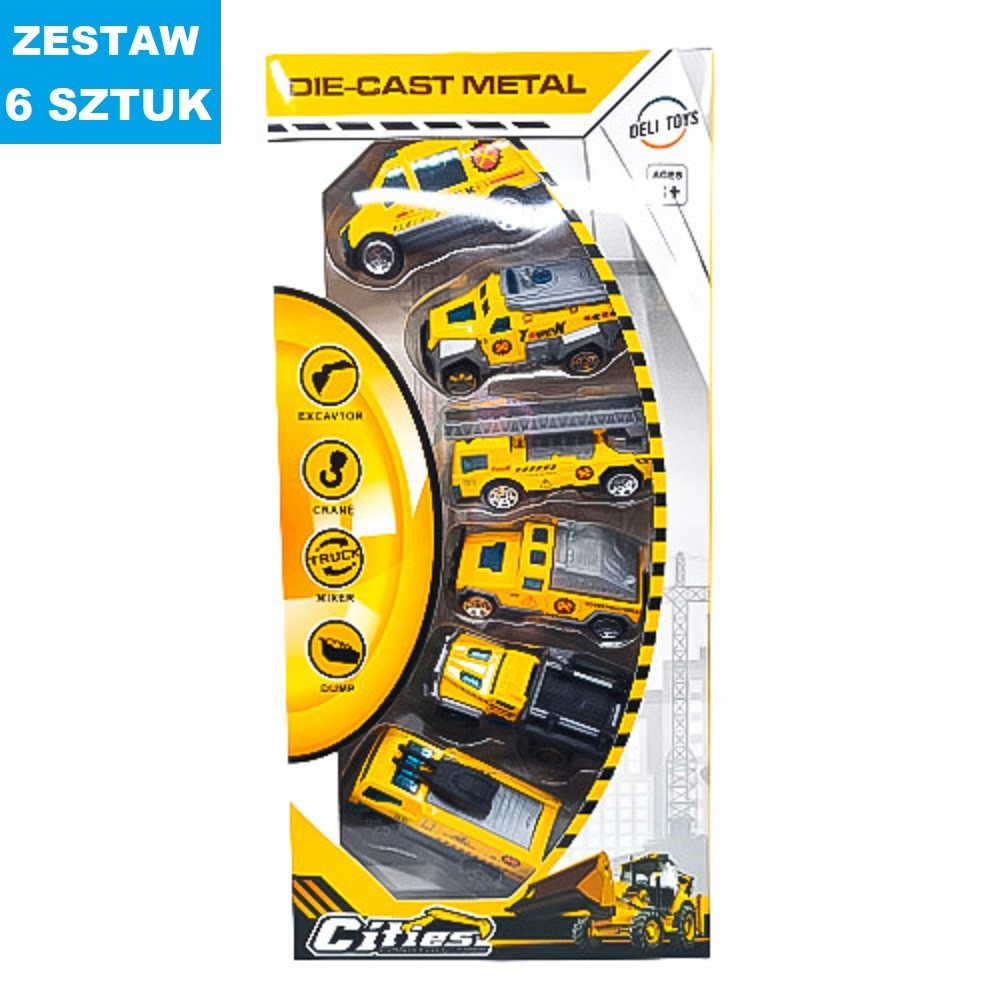POJAZDY "BUDOWA - PREMIUM" - 6 szt.