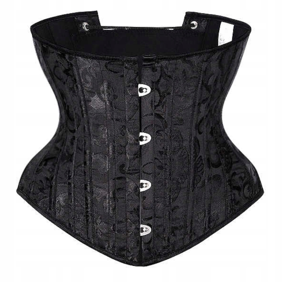 

Wyszczuplający pas Gorset czarny wiązany Underbust