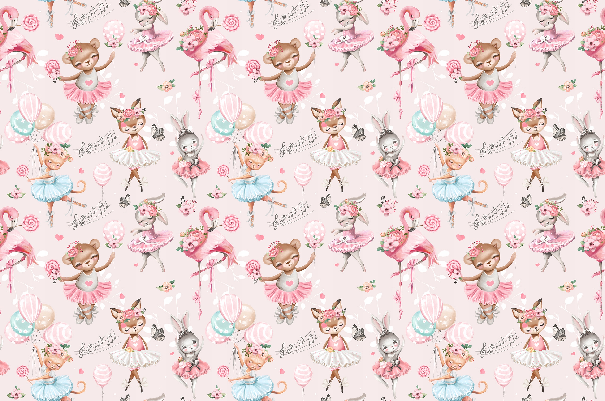 Fototapeta Pre Deti Pre Dievčatko Ružové Baletky 294x260 RB04