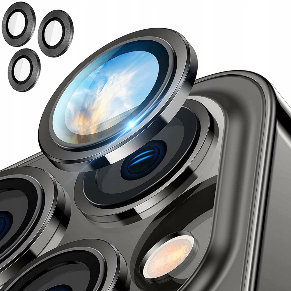 

Ring Szkło na Aparat do Apple iPhone 14 Pro Czarny