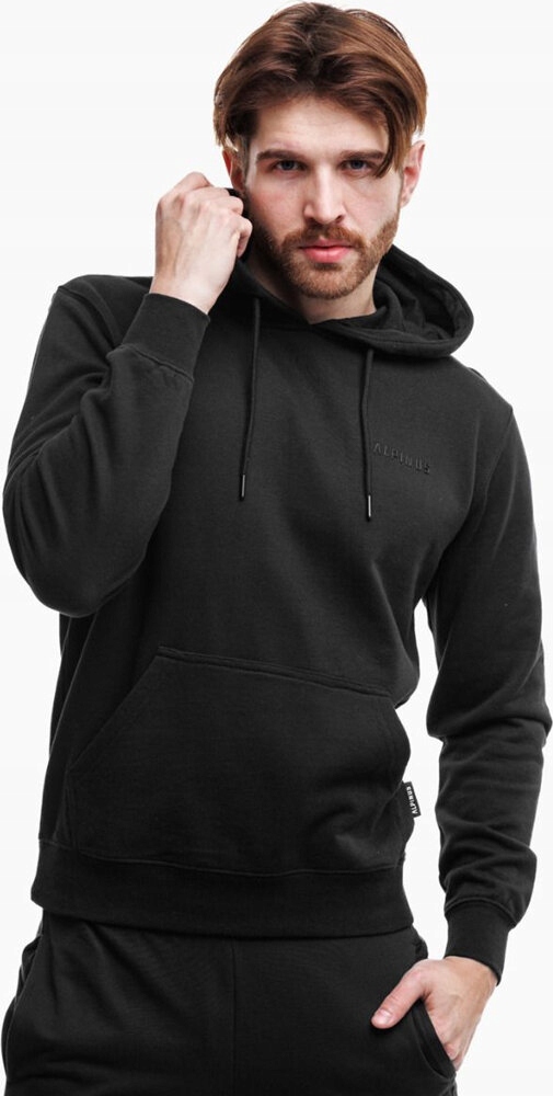 Pánská Mikina Alpinus Lugano Klokanka Černá velikost S