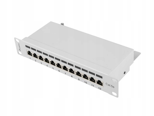 Patch panel Lanberg PPF5-9012-S szary 12 portów