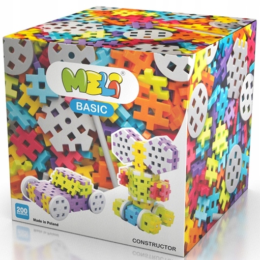KLOCKI WAFLE Meli Basic Constructor 200 el. 50035