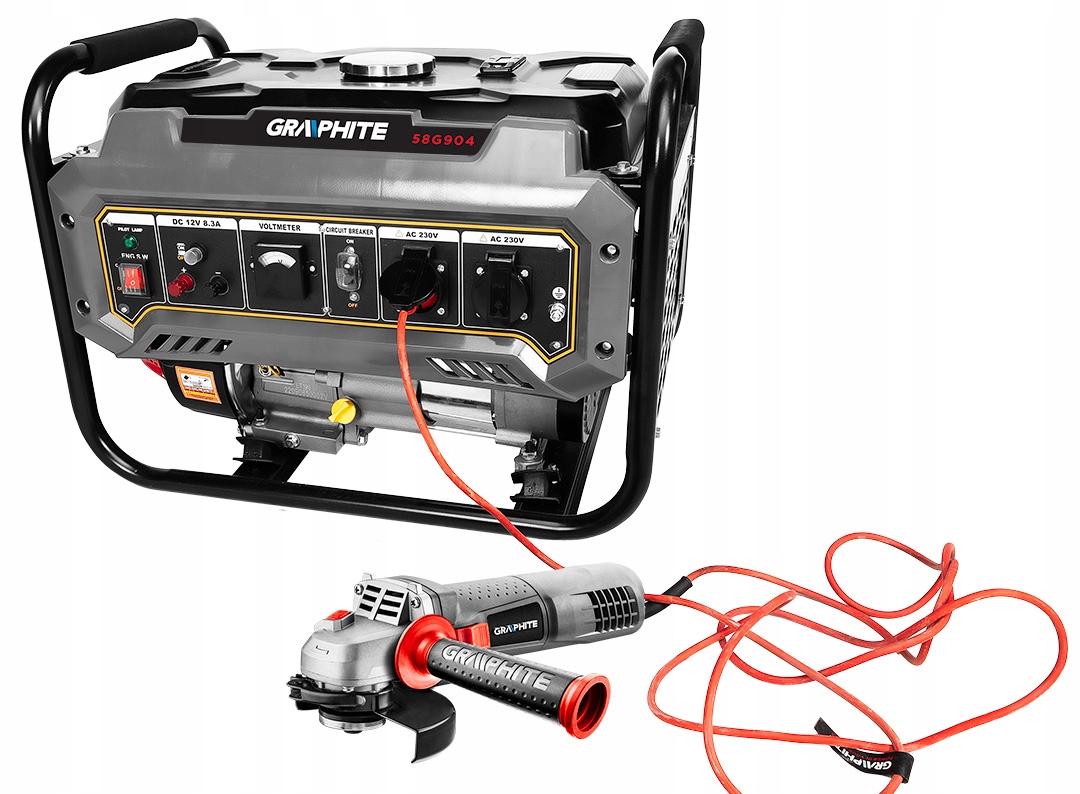 Agregat prądotwórczy 2000W - 2200W GRAPHITE Nominalna moc prądnicy 2000 W