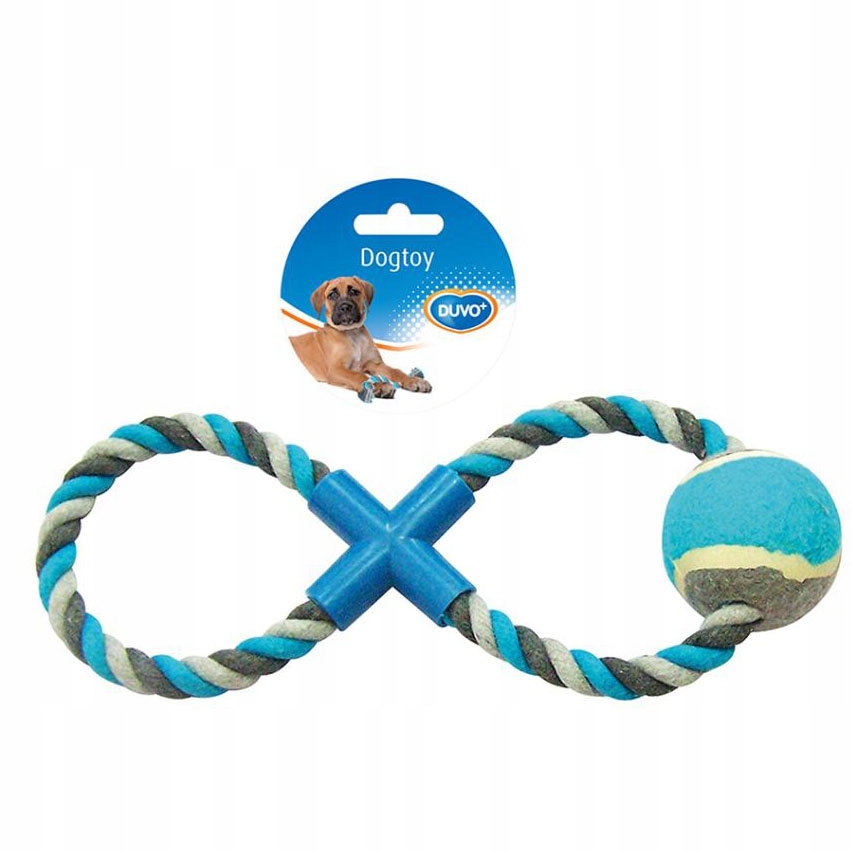 

Duvo+ Zabawka dla psa Sznur - Ósemka + Piłka /28cm