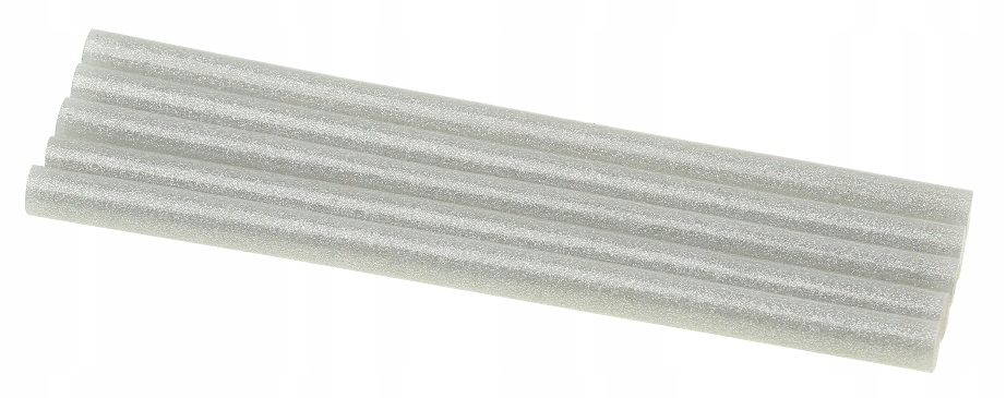 WKŁADY KLEJOWE BROKATOWE DO PISTOLETU SREBRNE 5x