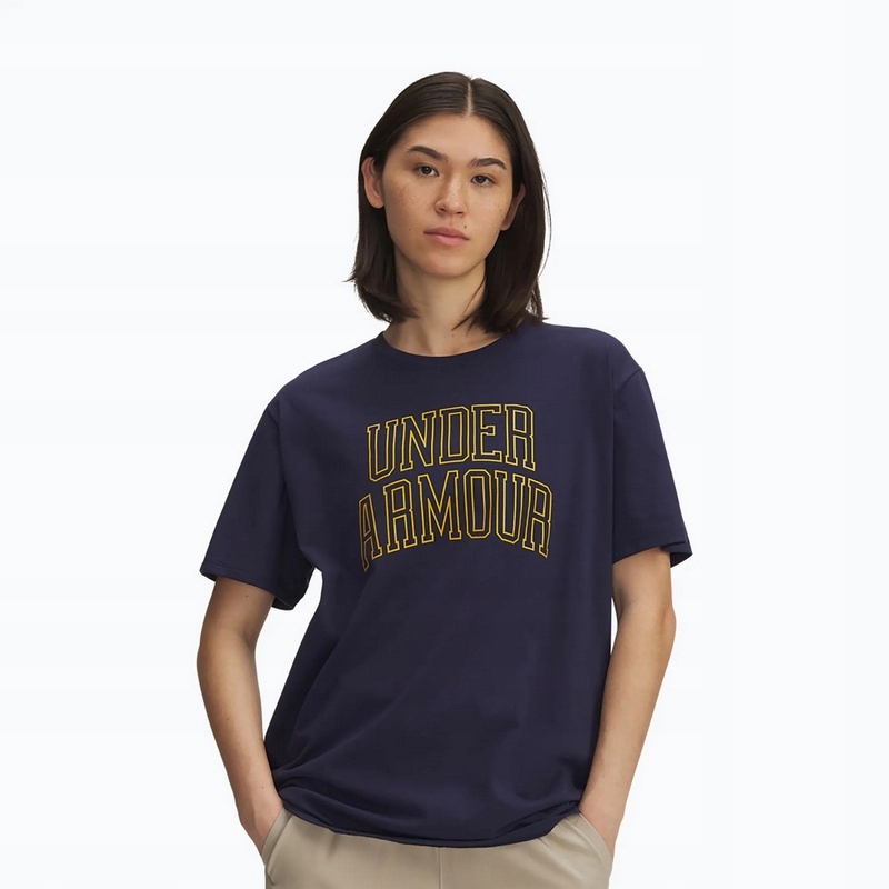Under Armour Koszulka Damska Oversize Campus Navy Granatowa L