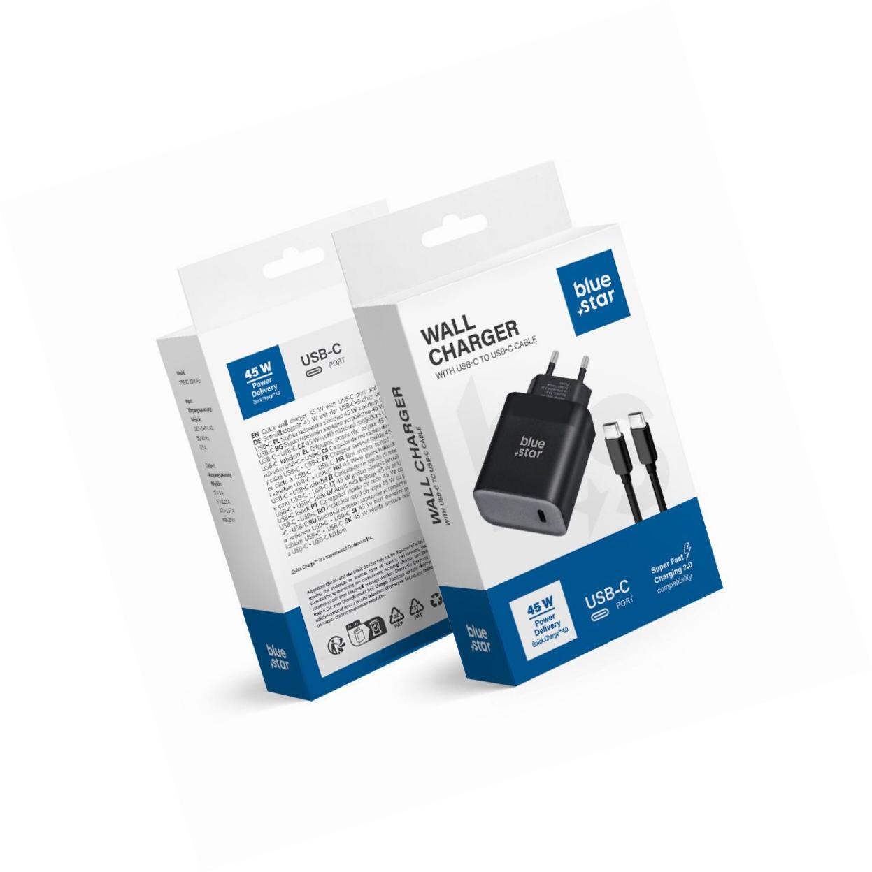 Szybka ładowarka 45W z odpinanym kablem Usb-c do Xiaomi Redmi Note 10