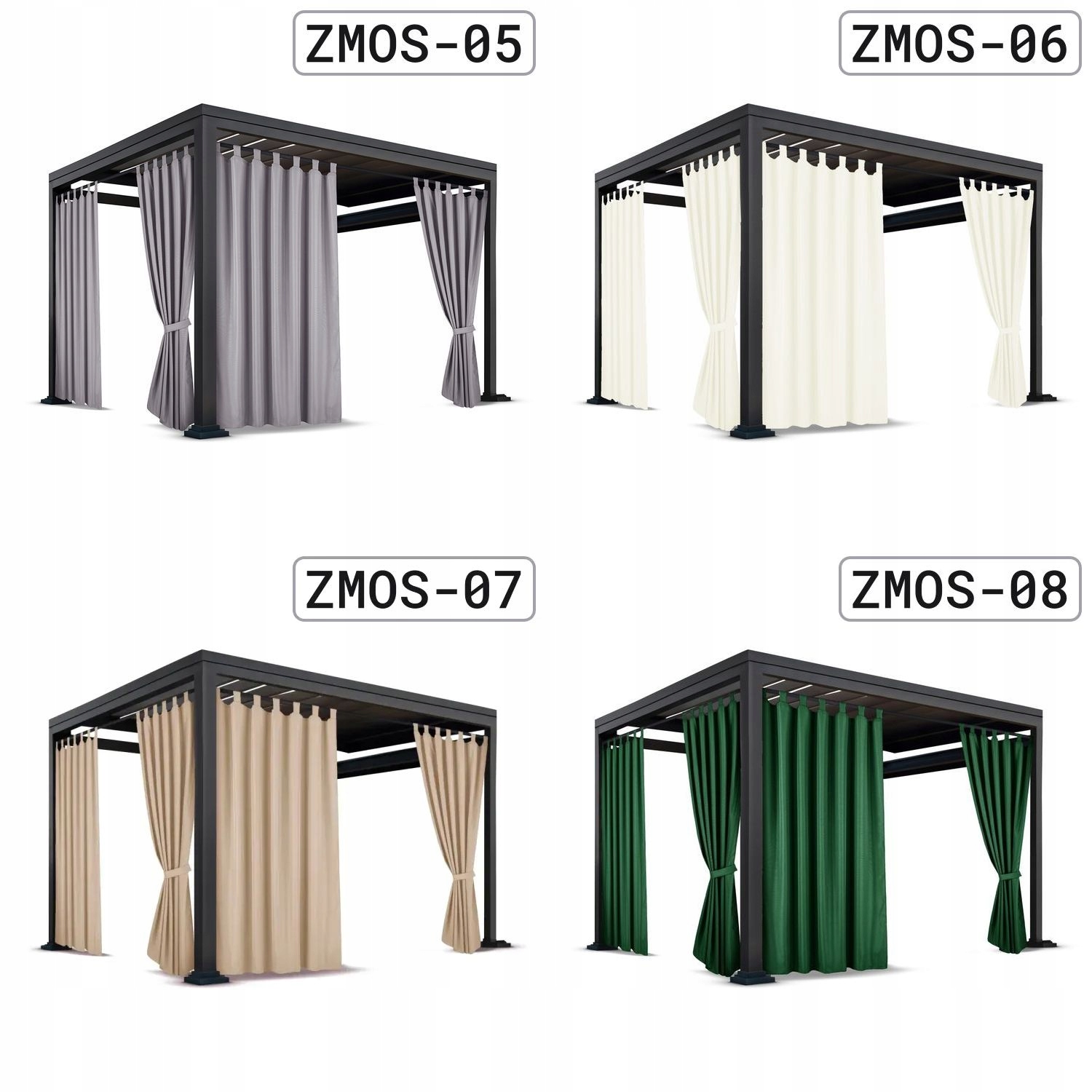 ZASŁONY NA TARAS 155x200 ZASŁONA OGRODOWA OGRODOWE NA SZELKACH WODOODPORNE Stan opakowania oryginalne