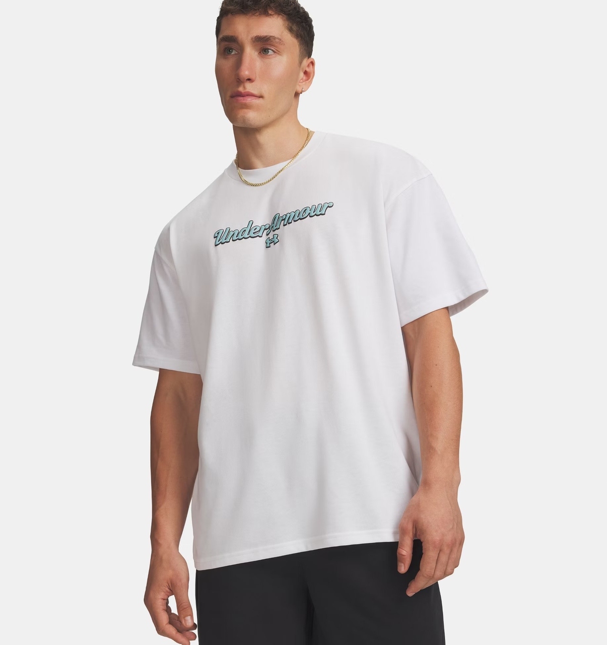 Under Armour Pánské tričko Heavyweight Wordmark White M