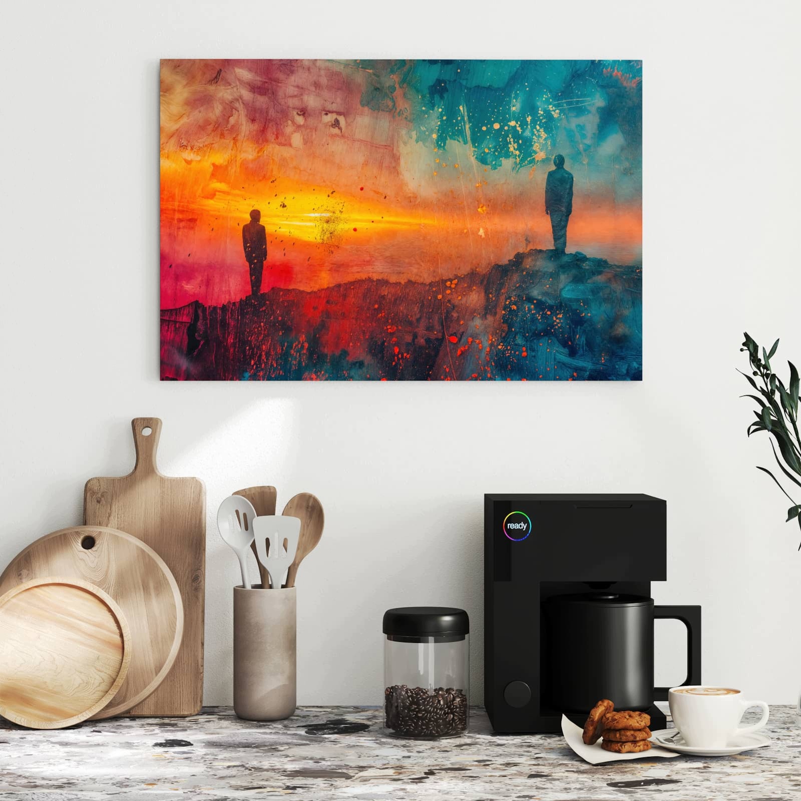 Magnetická tabule Abstraktní Východ slunce 60 × 40 cm