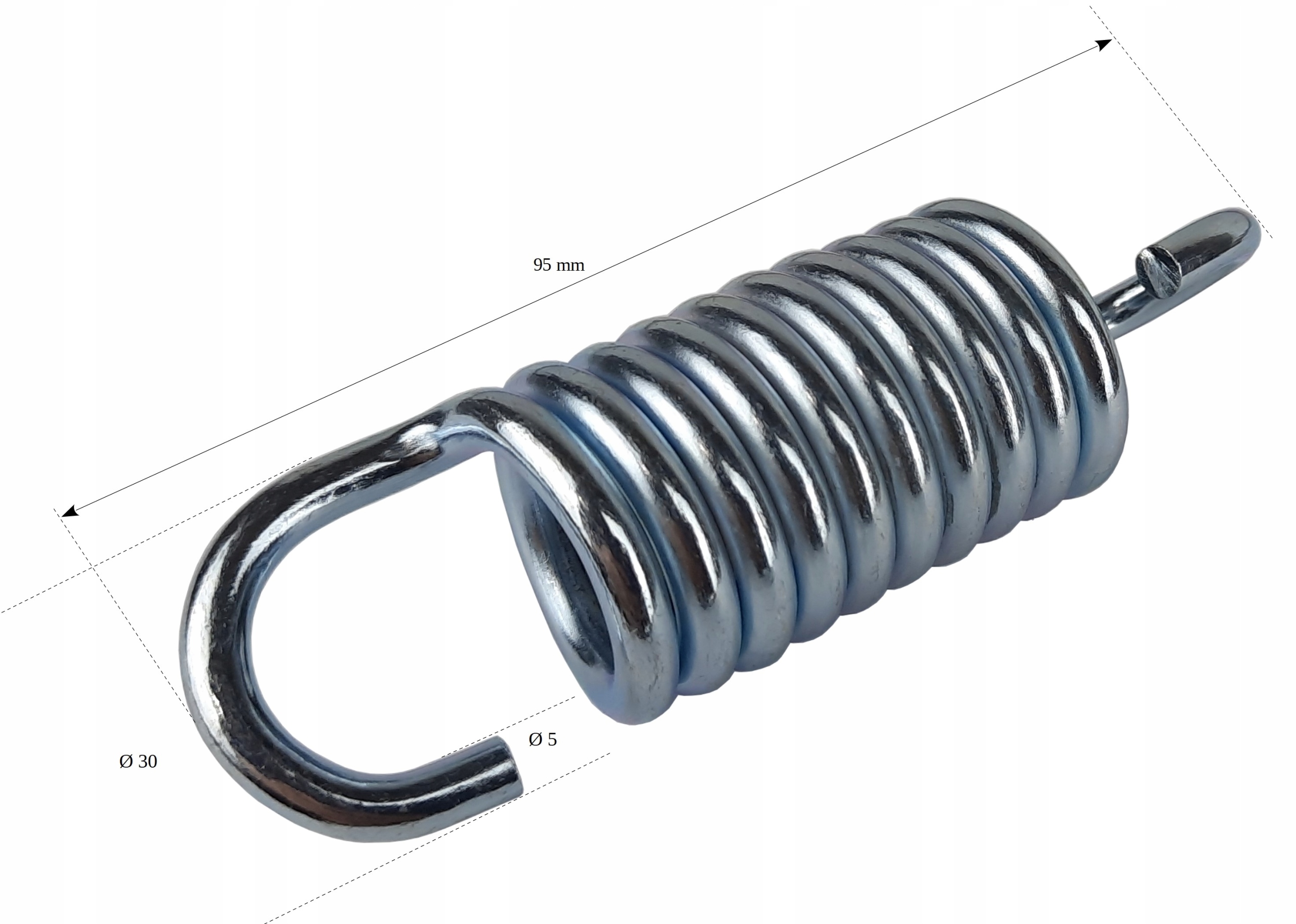 Sprężyna do mocowania huśtawki fi.5-10 zwojowa Kod producenta SH510