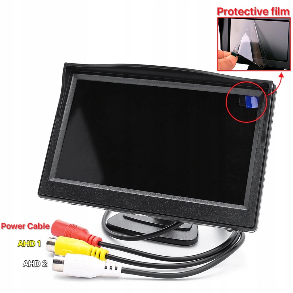 

Monitor 5' Ahd/cvbs 2 wejscia ekran Hd