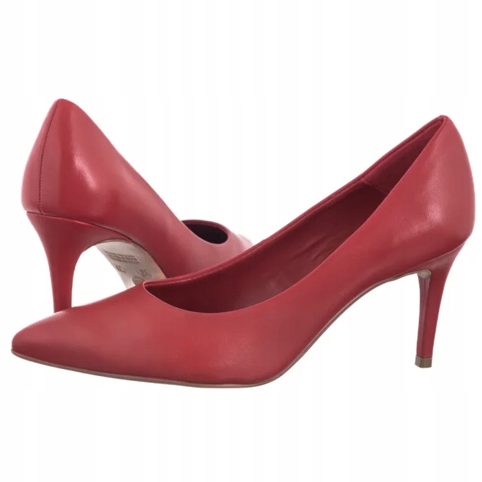 Kožené boty Dámské lodičky Nepeke Hava Rouge Červené