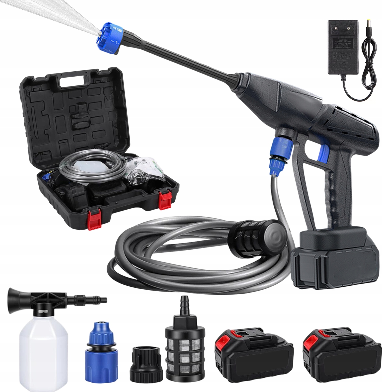 Akumulátorová Tlaková Myčka 6V1 Aku 5 m Hadice