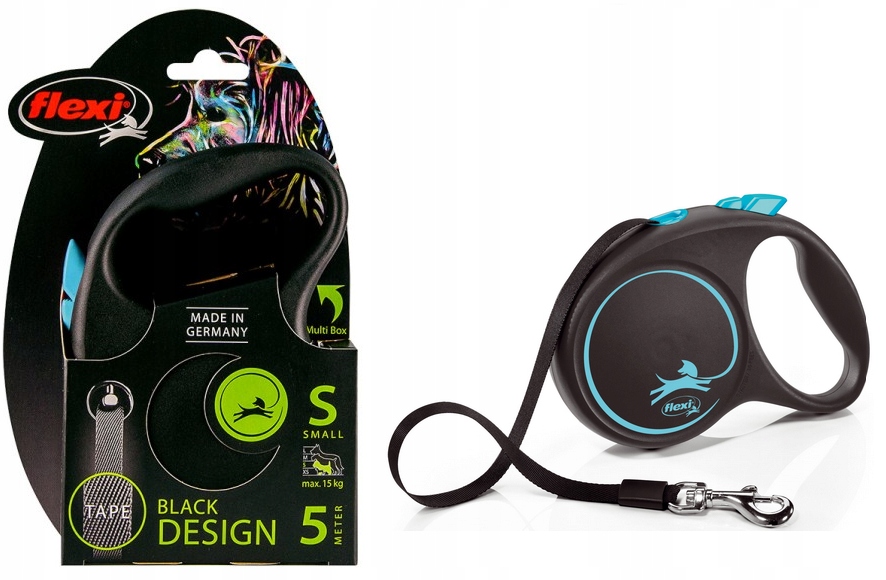 

Smycz Flexi S Blackdesign Dla Psa Taśma 5M Do 15KG
