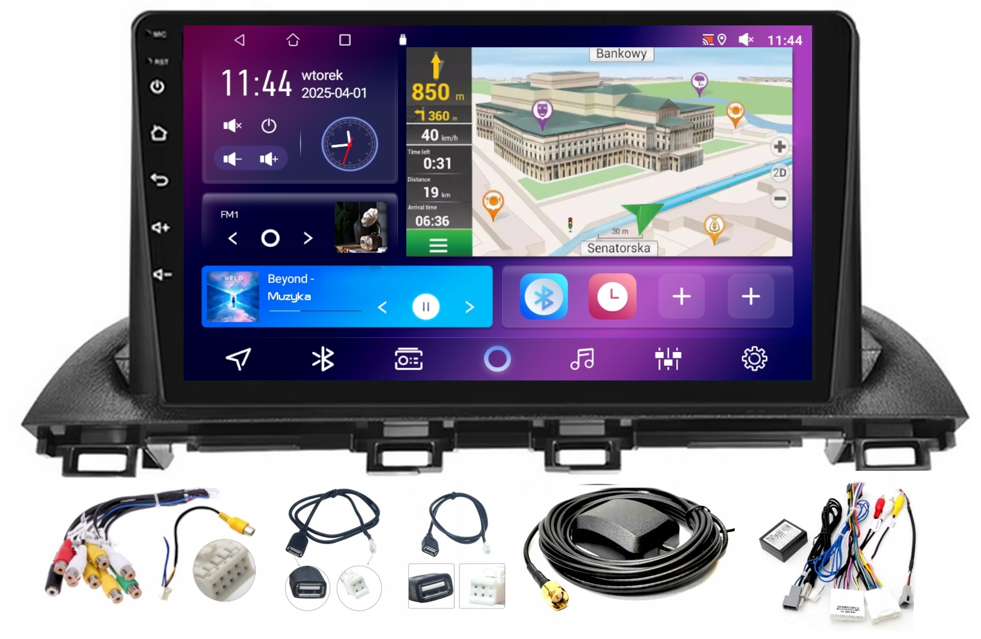 Autorádio Navigace Mazda 3 2013-2018 Bt Android 4GB 64GB