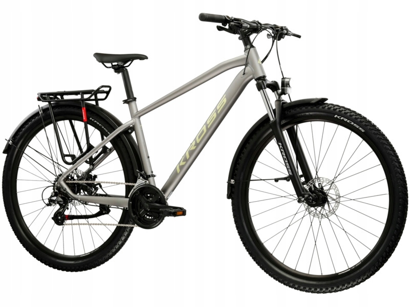 Rower górski Mtb Kross Xprt Suv M18 29 cali męski Srebrno-szampański