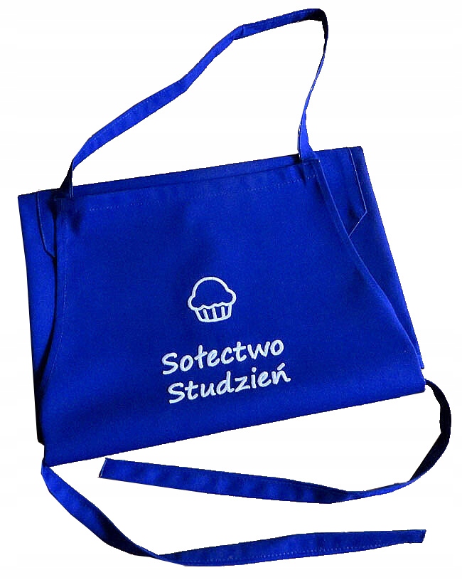 Zástěra s názvem Sołectva obce sołectwo s nápis, výšivka, jméno Logo