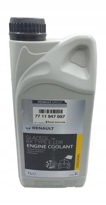 7711947057 Płyn Chłodniczy Glaceol Rx Type E 1L Oryginał Oe Renault