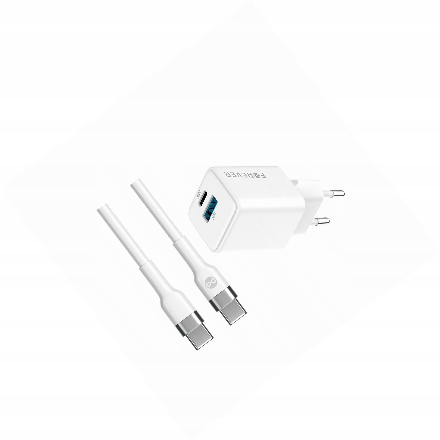 Szybka ładowarka GaN 20W Usb i Usb-c z kablem do Samsung Galaxy A12
