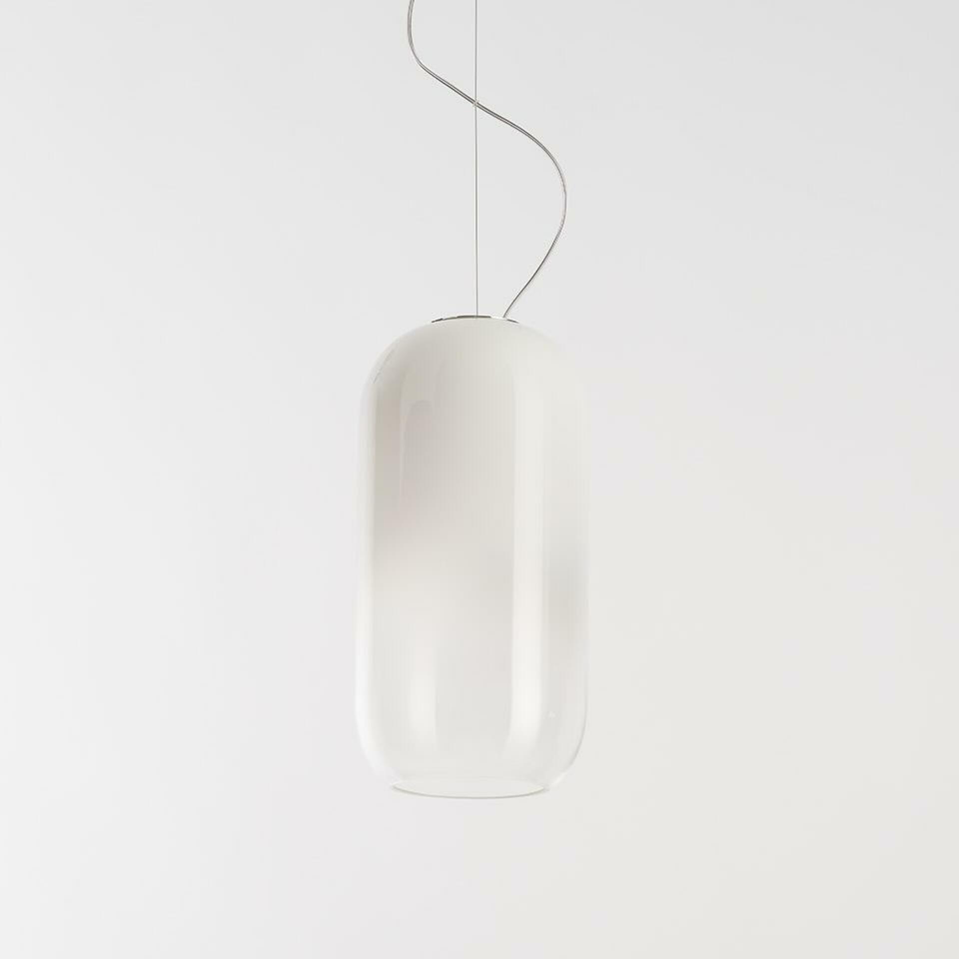Artemide Gople závesné svietidlo biela 1405020A, sklo, E27, design Big