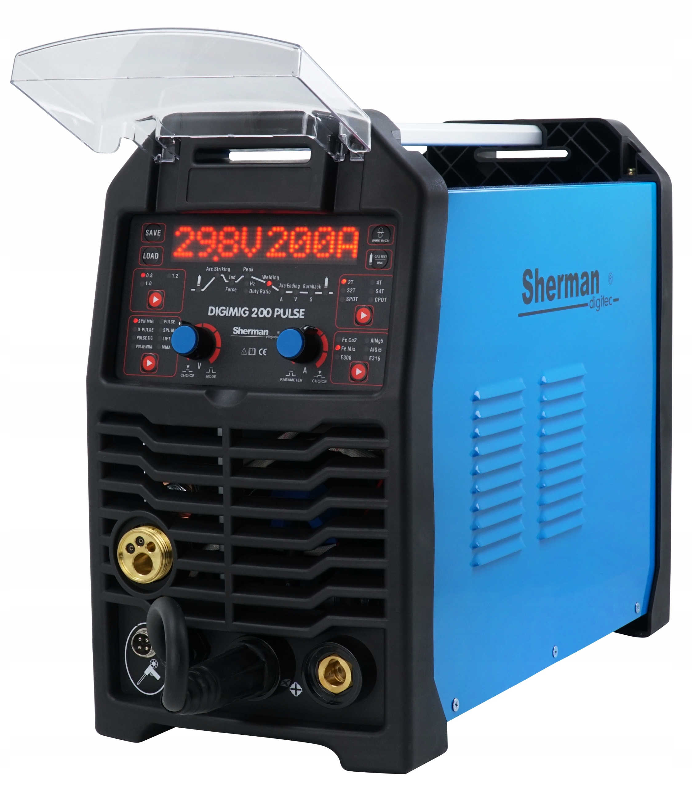 Spawarka MIGOMAT MIG 200 Puls Aluminium Synergia Metody spawania MIG/MAG MMA TIG