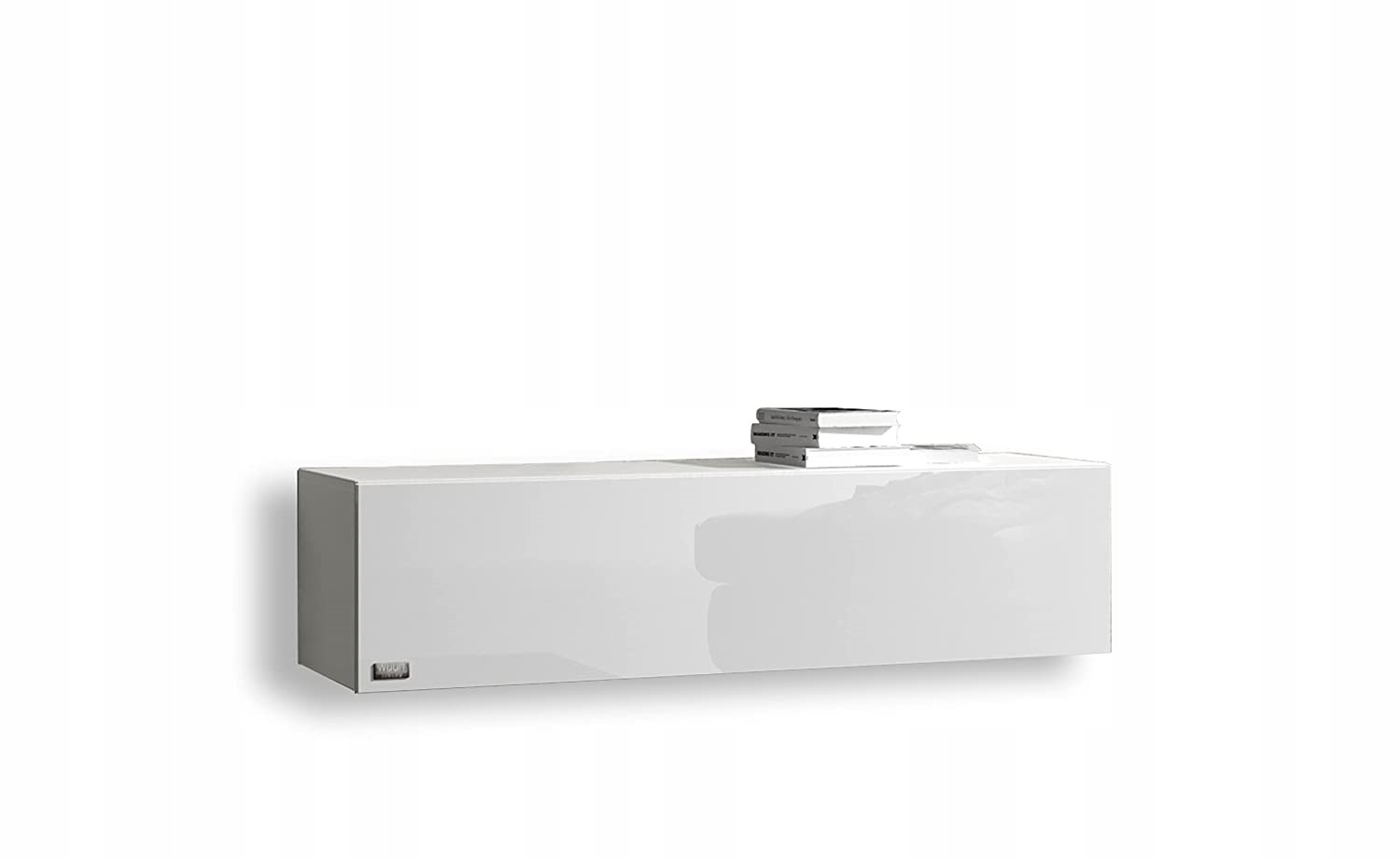 Szafka RTV 100cm Somero Front Biały Połysk Loft wisząca