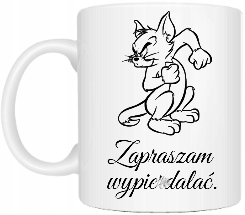 ŚMIESZNY KUBEK ZAPRASZAM WYPIERDAL*Ć DO PRACY URODZINY F*CK YOU TOM & JERRY