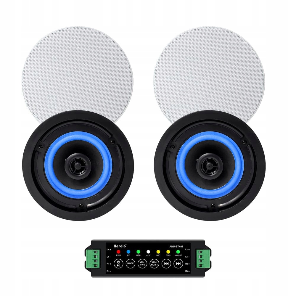 Stropní reproduktor Herdio 4" sada 4 reproduktorů Bluetooth 160W HCS418BT 4ks