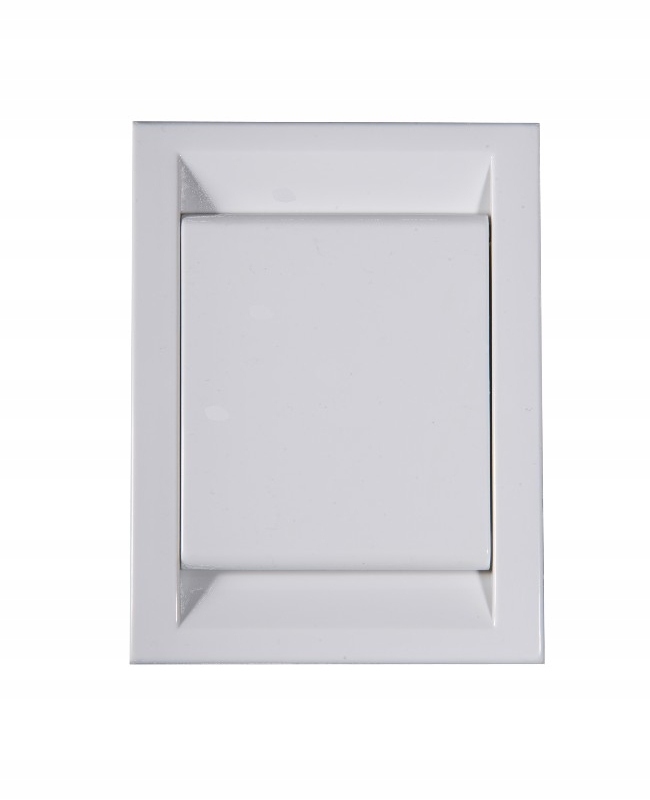 Gniazdo ścienne plastikowe Deco białe