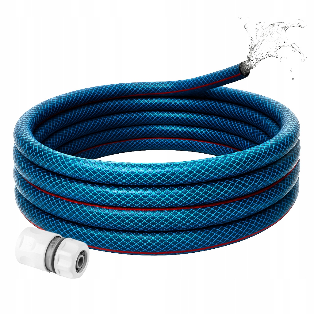 Wąż ogrodowy 3/4 50MB Elastyczny Uniwersalny Light blue Złączka