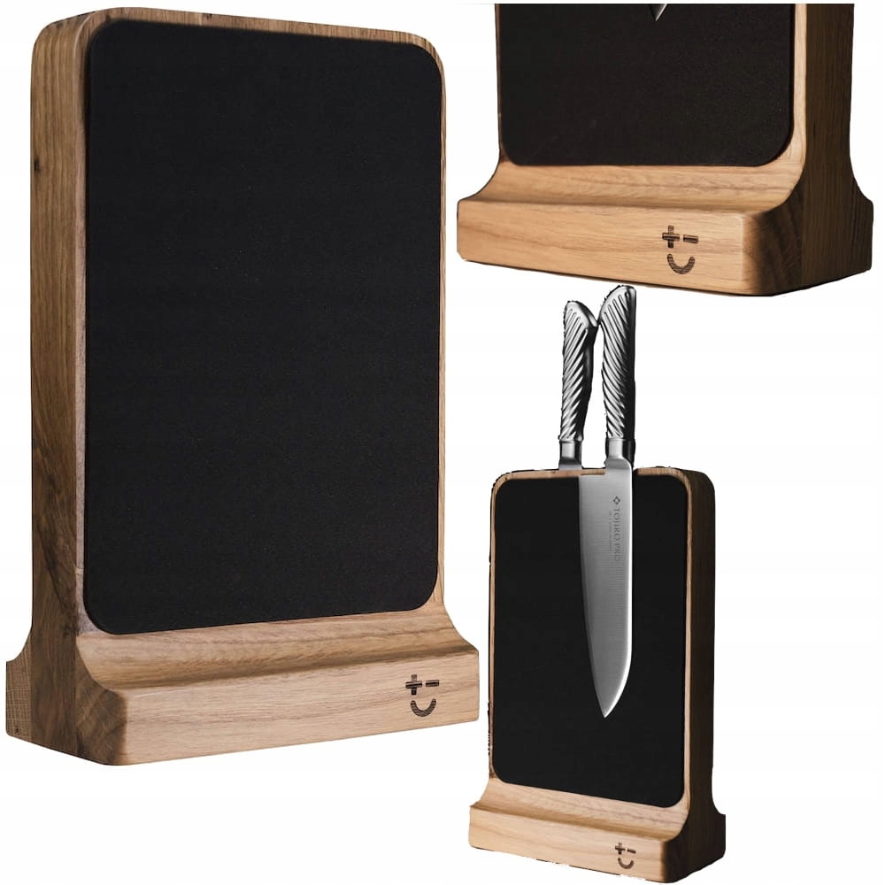 Bisbell Drevený magnetický blok Dubový Dub na nože Soft Touch Bis07000