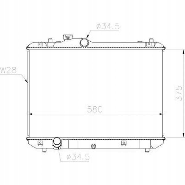 Chłodnica Suzuki Swift 2005-