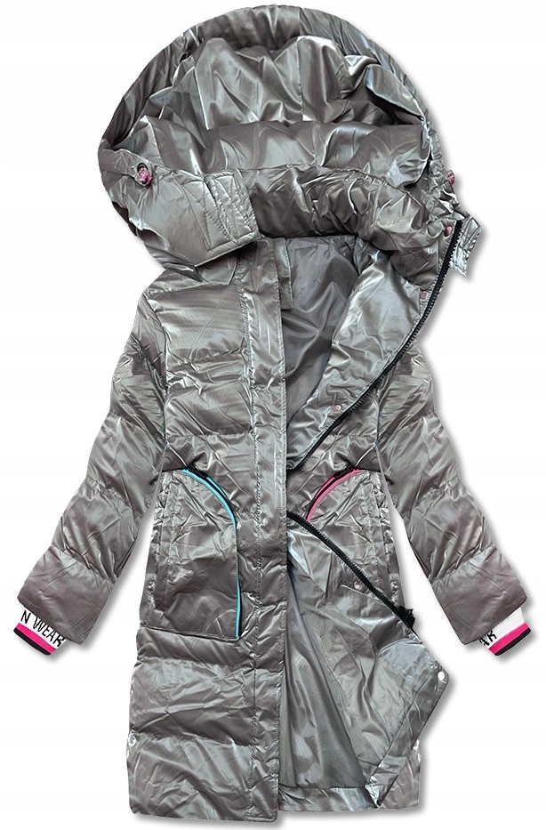 Dámská Zimní Bunda CAN-594 Khaki XXL (44)