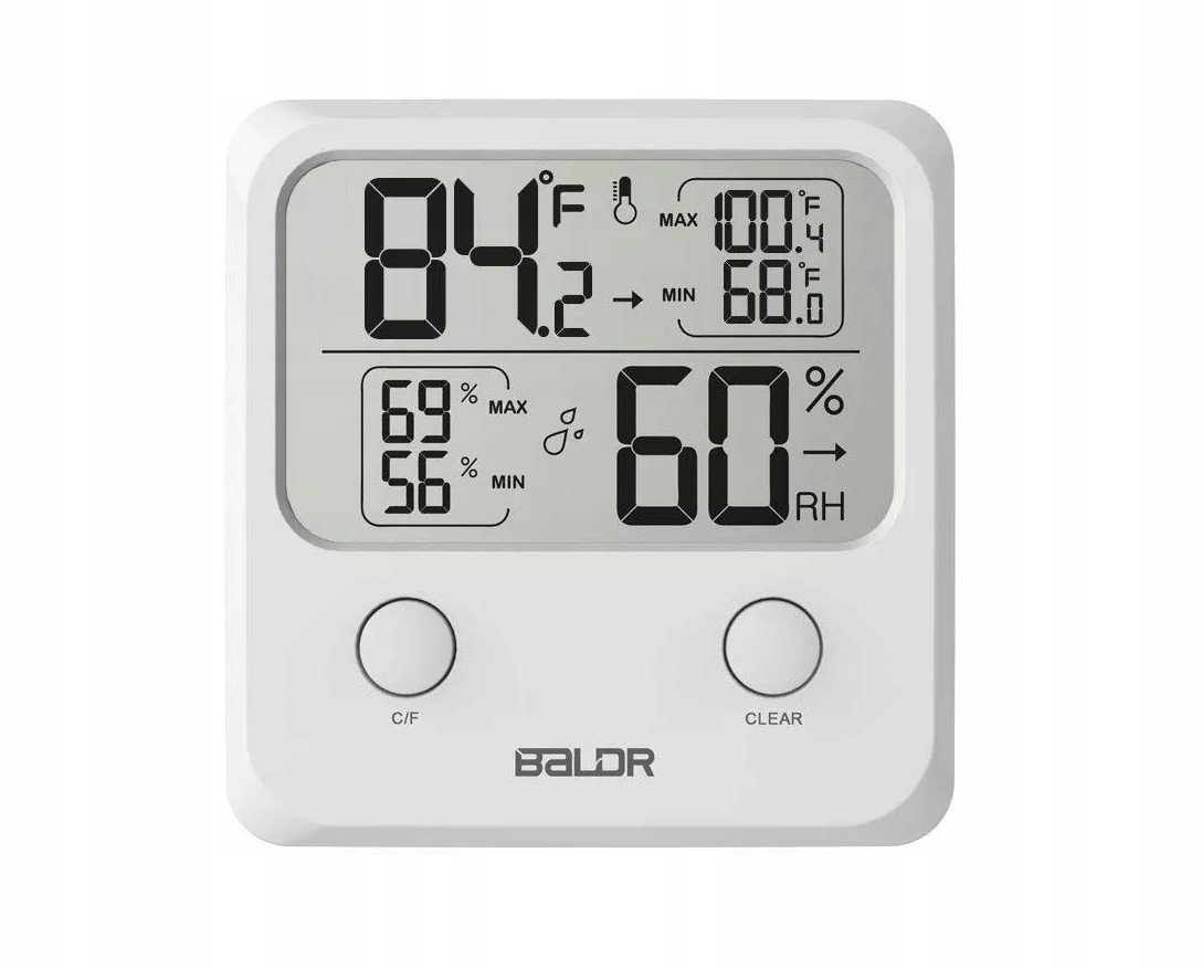 Miernik temperatury i wilgotności termometr higrometr Rodzaj termohigrometr