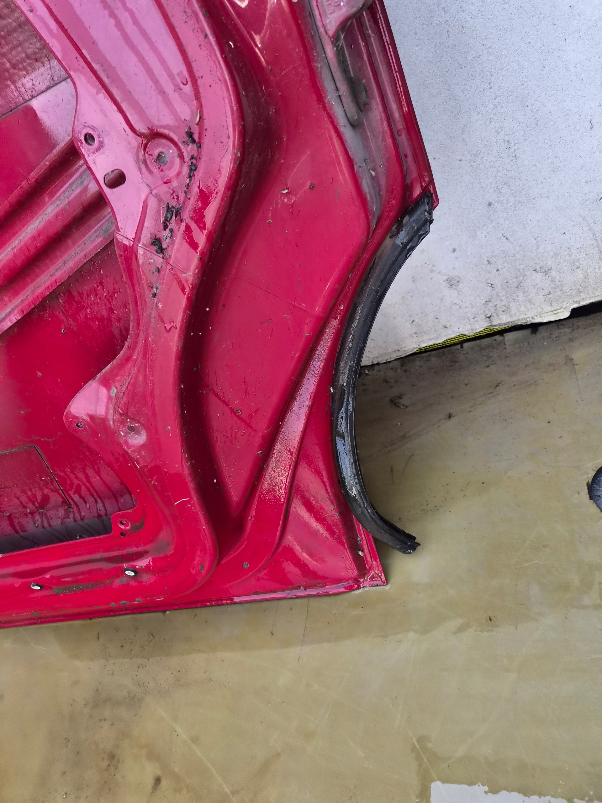 door front left VW T5 T5 LIFT front kierowca/ driver´s red