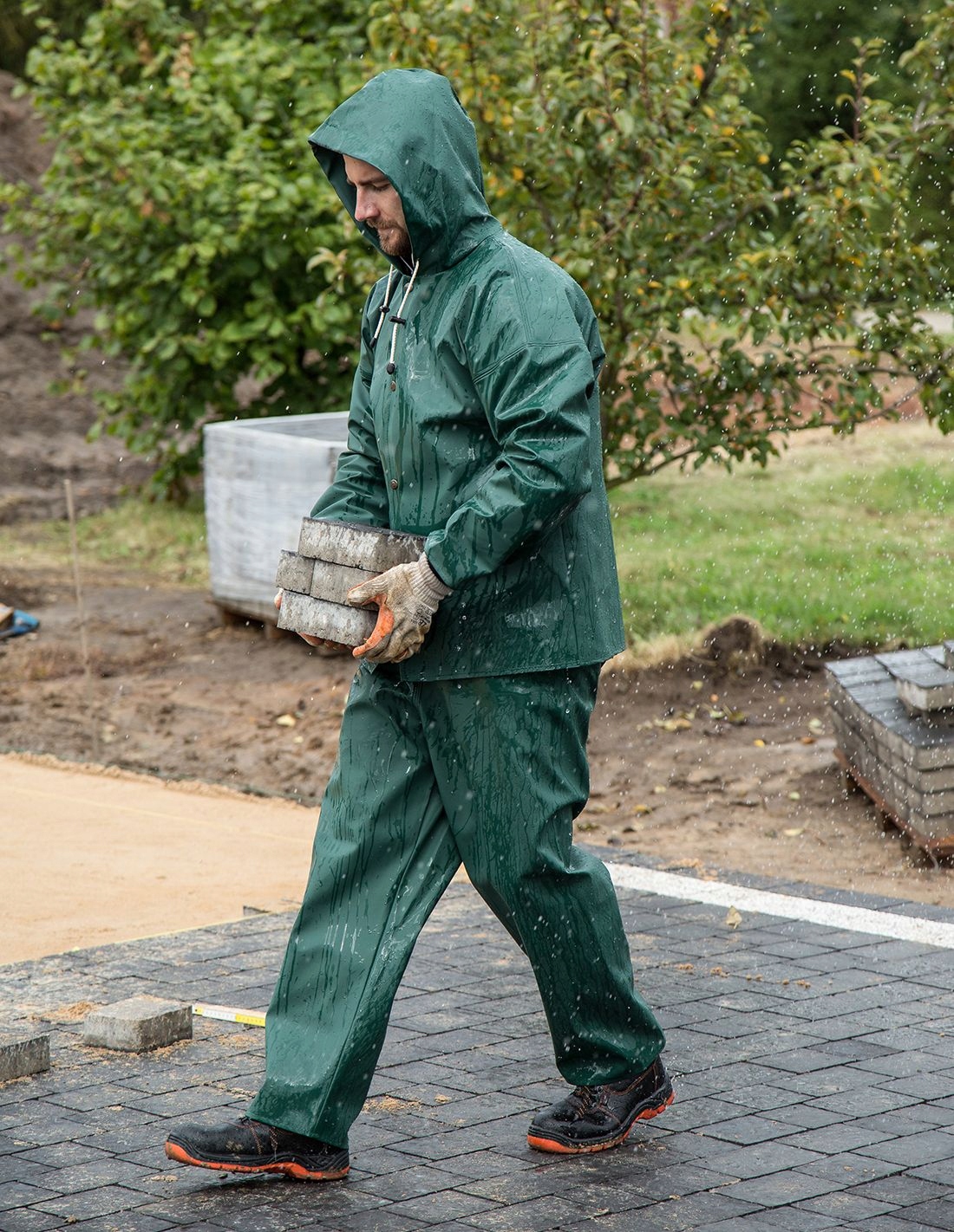 KOMPLET ROBOCZY PRZECIWDESZCZOWY 101/001PROS 50 Kolor dominujący zielony