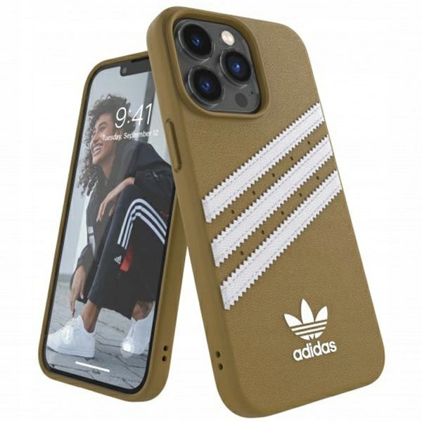Etui Adidas do iPhone 13 Pro Max, Beżowy