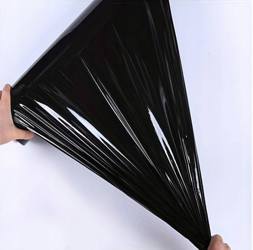 FOLIA STRETCH STRECZ rolka XL bardzo mocna CZARNA Kolor czarny