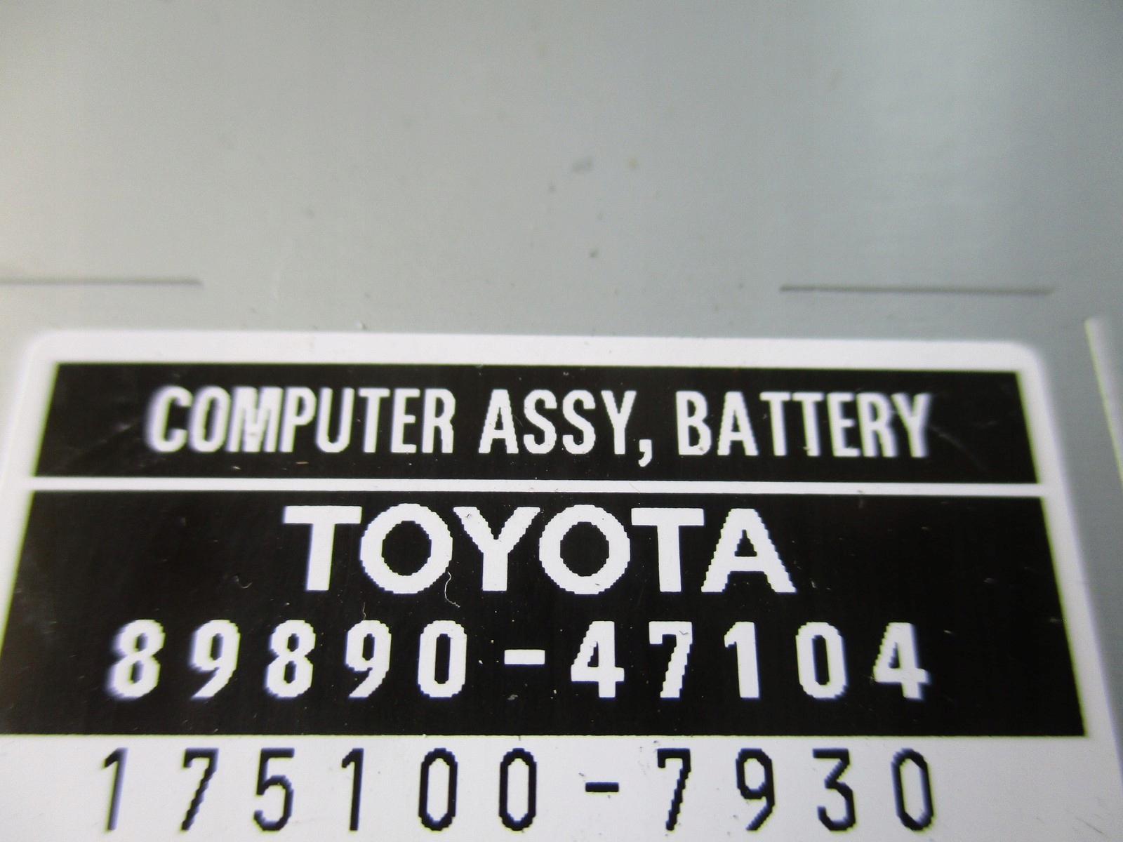 Moduł sterownik Toyota Lexus 89890-47104 Rodzaj inny