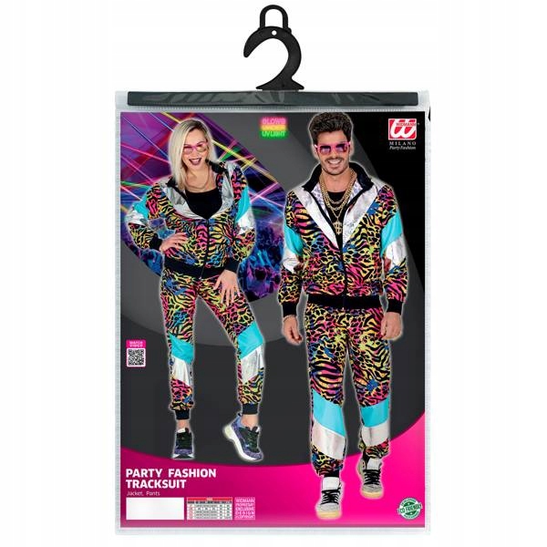 STRÓJ DRES KOLOROWY TYGRYS DISCO LATA 80 S Postać/temat lata 70, 80, 90-te