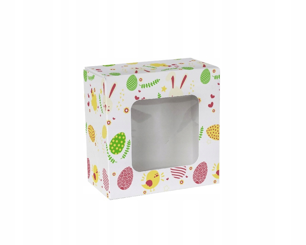 

Pudełko na ciasto z oknem 13x13x7 cm Wielkanoc