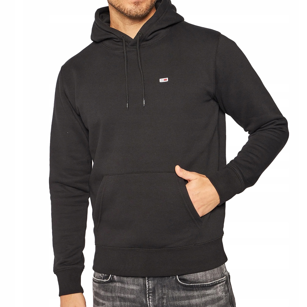 Bluza męska Tommy Jeans Tjm Fleece Flag Patch Black