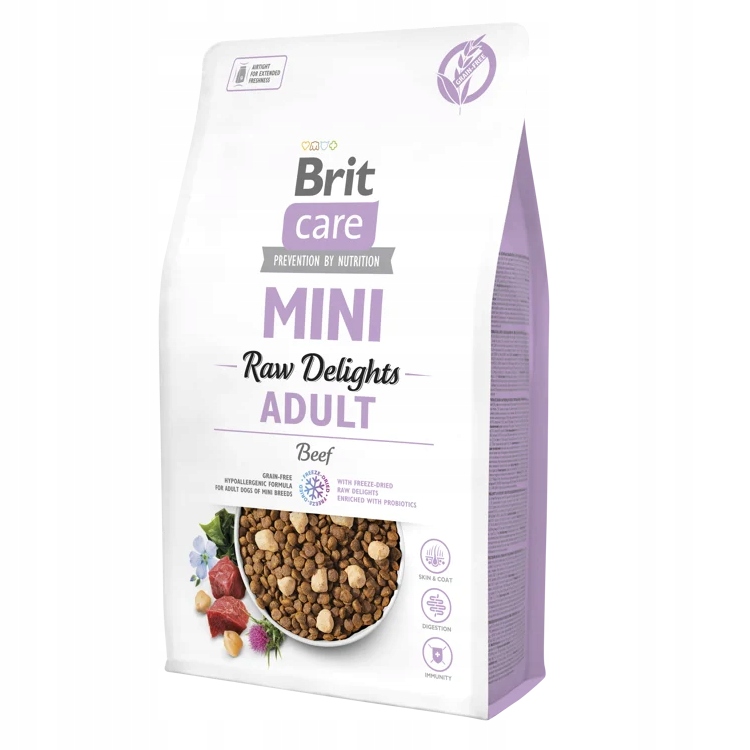 Levně Brit Care Dog Mini Grain Free Raw Delights Adult Hovězí 2 kg