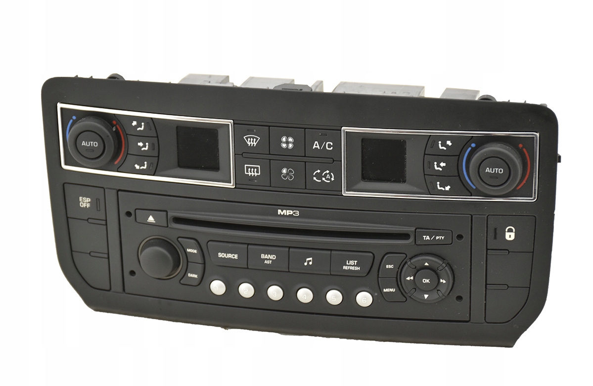 96829415 9663080277 - Радио CD MP3 CITROEN C5 III панель климат-контроля