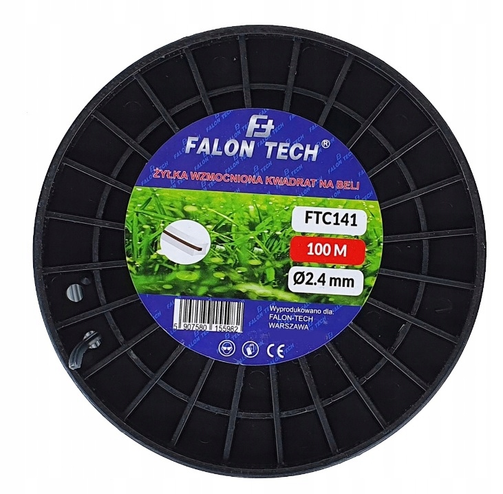 ŻYŁKA KOSY WZMACNIANA Z DRUTEM 2,4MM 100M ZBROJONA Marka Falon-Tech