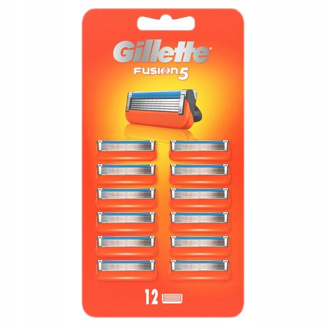 Gillette Fusion 5 čepele náplně 12 ks imp Uk new