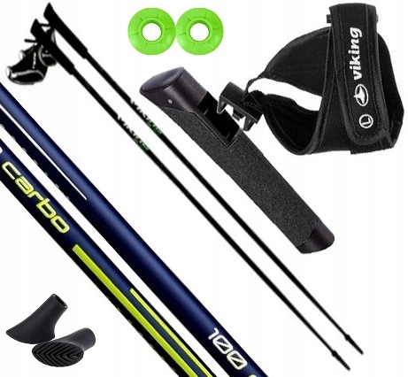 Kije Nordic Walking Viking Forrester 125cm carbon