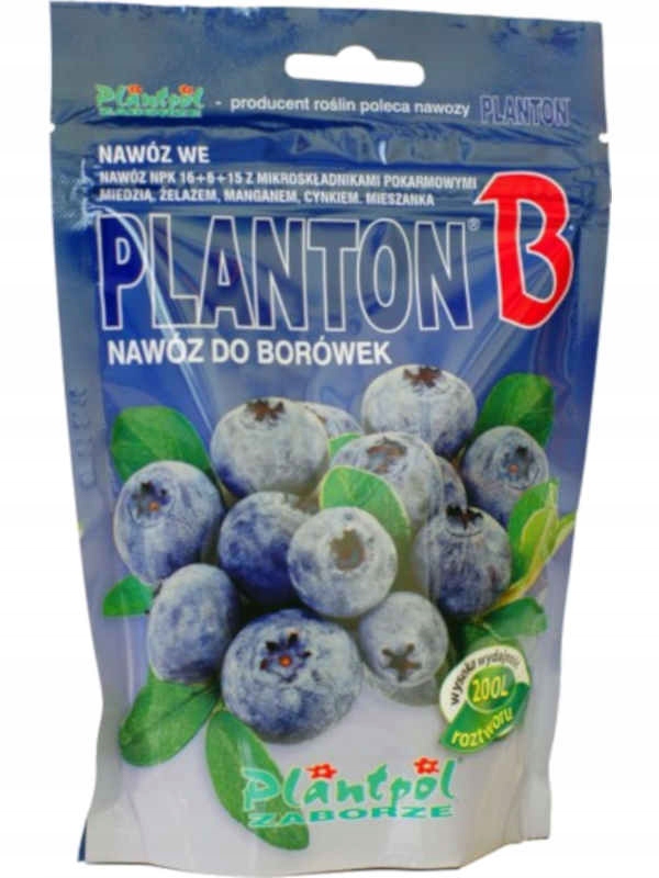 

Nawóz Planton B 200 g do Borówek